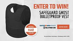 Bulletproof Zone Safeguard Armor Concealable Vest Giveaway