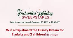 Jewelry TV’s Enchanted Holiday Disney Cruise Sweepstakes