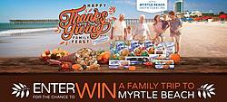 Entenmann's Happy Thanksgiving Family Feasts Myrtle Beach Sweepstakes
