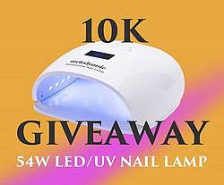 Nail Lamp 54w LED/UV Nail Dryer Giveaway