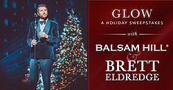Balsam Hill & Brett Eldredge Glow a Holiday Sweepstakes