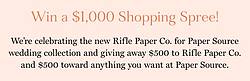 Rifle Paper Co. for Paper Source Wedding Sweepstakes