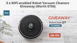 Dser Robot Vacuum Cleaners Giveaway