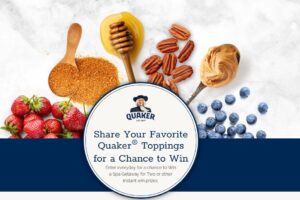 Quaker Oatmeal Favorite Flavors Instant Win Game