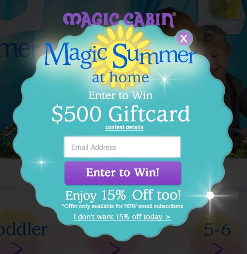 Magic Cabin Create a Magic Summer Giveaway Sweepstakes I Love Giveaways