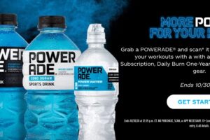 POWERADE More Power for Your Power Instant Win Game
