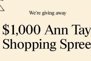 Ann Taylor $1,000 Shopping Spree Giveaway