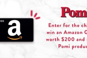 Pomi USA New Year Amazon Gift Card Sweepstakes