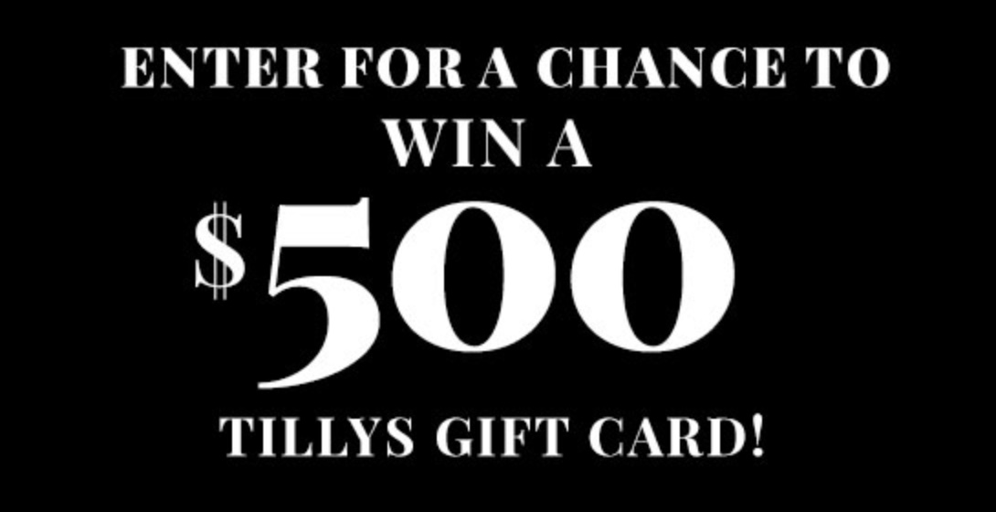 Tillys 500 Gift Card Giveaway I Love Giveaways