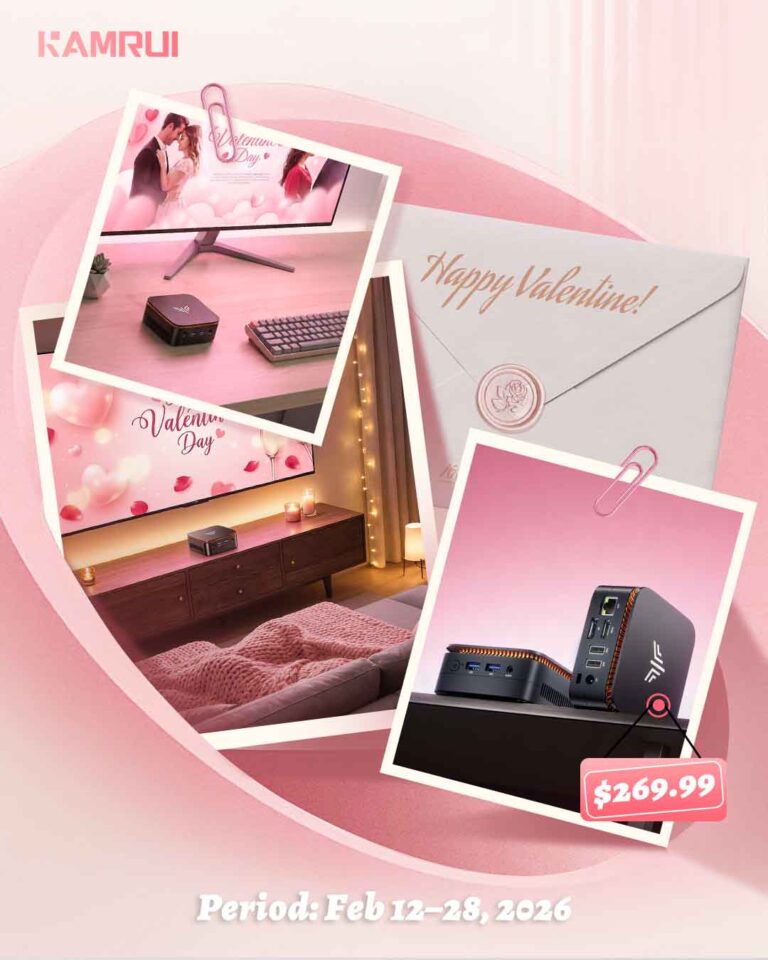 Valentine’s Day Giveaway! Win a KAMRUI E1 Mini PC (ARV $269.99)