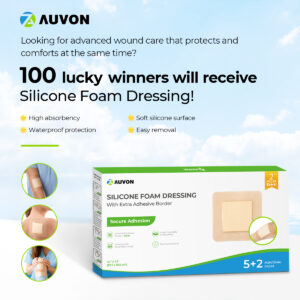 Win 100 AUVON Silicone Foam Dressings – Perfect for Wound Care! - I ...